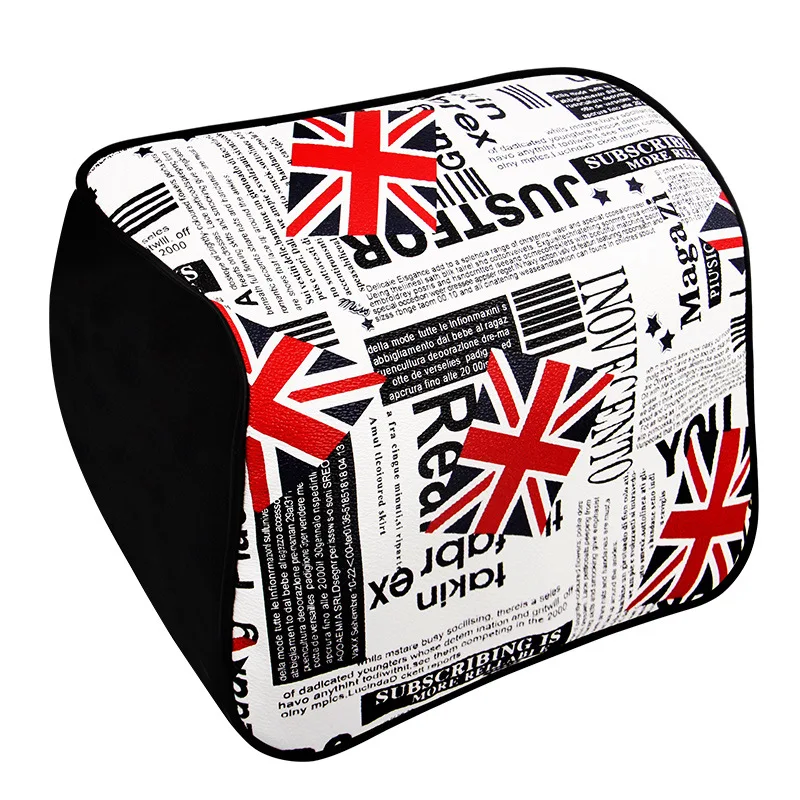 UK Flag Printed Car Seat Headrest Leather Auto Neck Pillows Cushion Safety Rest Supports For Interior Accessories | Автомобили и - Фото №1