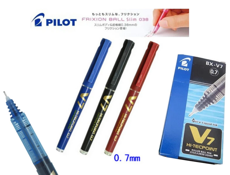 Гелевая Hi Techpoint жидкая чернильная Ручка роллер 0 5/0 7 Оригинал Япония пилот BX V5/BX V7