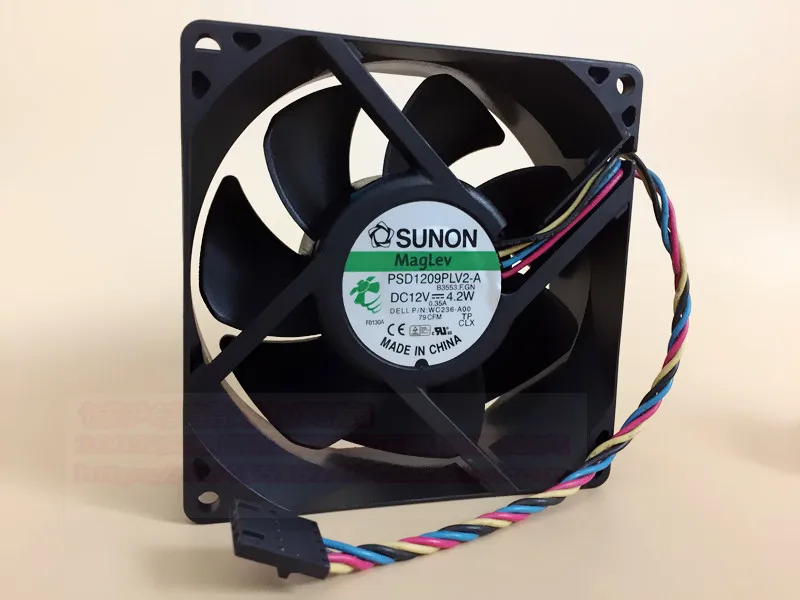 ADDA PSD1209PLV2 A b3553.f. GN DC 12V 4 2 W проводной 5 контактный разъем 40 мм 92x92x32 сервер квадратный