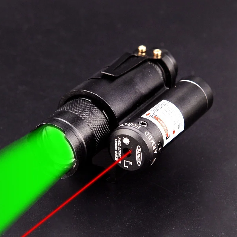 Охота Пистолет Мощный тактический винтовка red dot лазерный и мощный зеленый зум