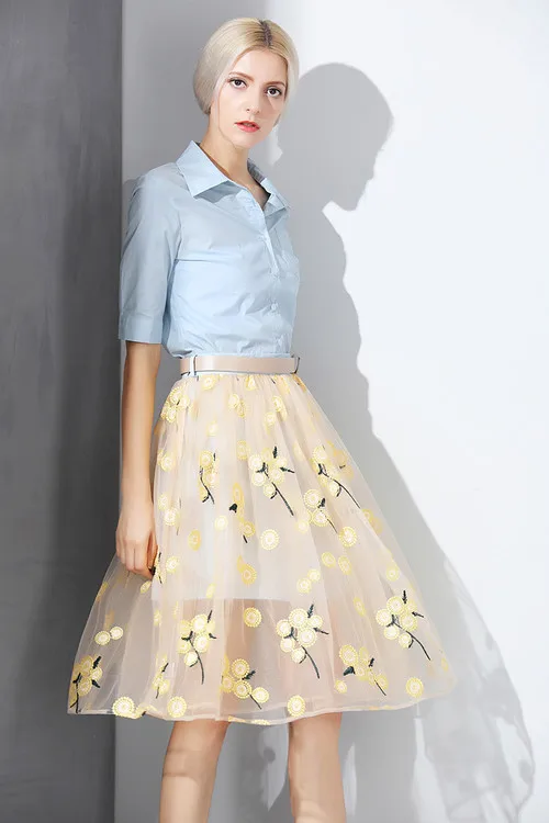 Комплекты для маленьких девочек комплект из 2 предметов синяя рубашка с длинными