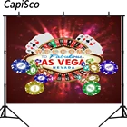 Виниловый фон для фотосъемки с изображением карты Казино Лас-Вегаса, сказочные вечерние фотобудка для фотосессии