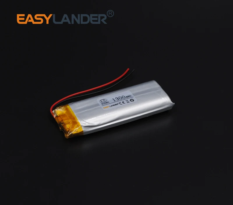 

3.7V 1300mAh 902360 Rechargeable li-Polymer Li-ion Battery For bluetooth headset mp3 MP4 speaker mouse recorder 092360