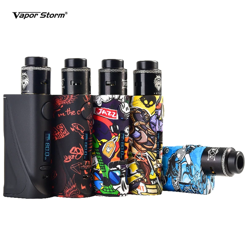 Электронная сигарета Vapor Storm ECO Pro Box Mod ABS Vape 5-80 Вт переменная мощность TC 510 Thread Lion RDA