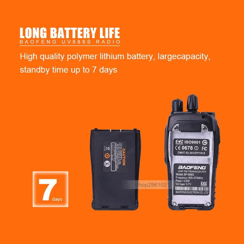 10 шт./лот Baofeng 888S портативная рация UHF BF двухстороннее радио Transciever портативное