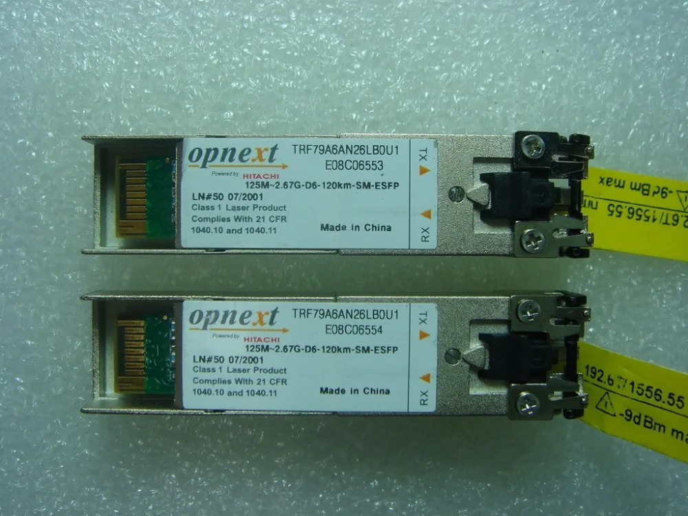 

Оригинальный Opnext TRF79A6AN26LB0U1, 125M-2.67G-D6-120KM-SM-ESFP