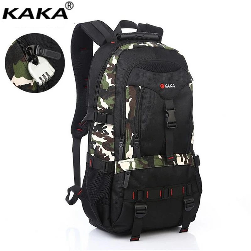 Мужские рюкзаки большой вместимости модные дорожные сумки для альпинизма