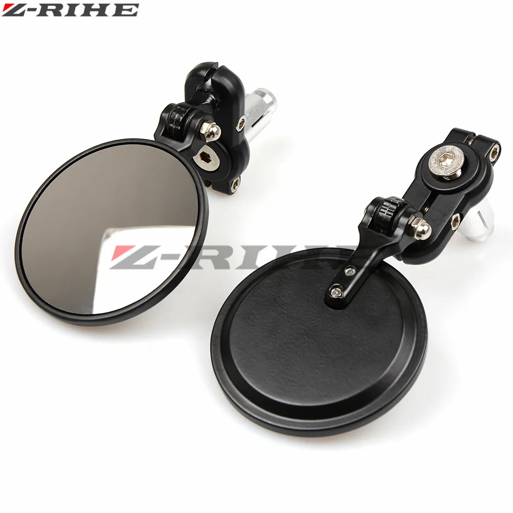 Универсальные черные мотоциклетные зеркала заднего вида 7/8 &quotдля Kawasaki ZX6R ZX7R ZX10R