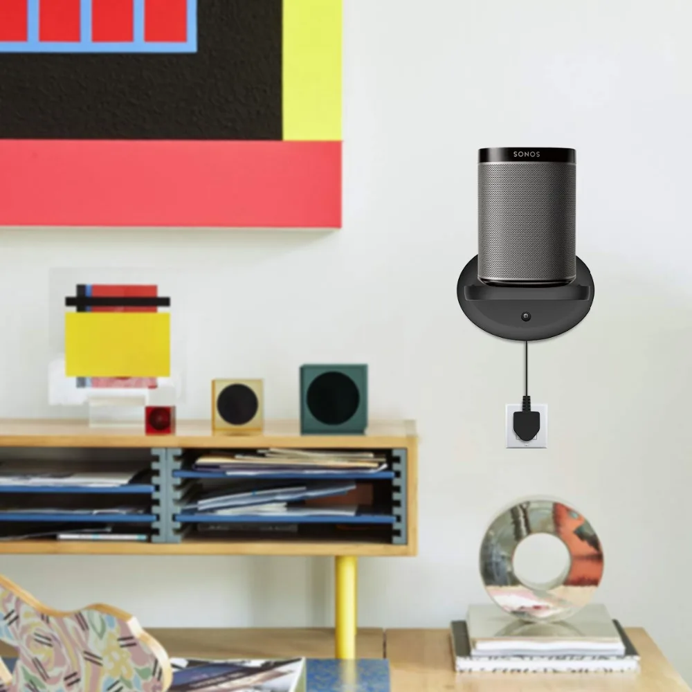 Настенное крепление для Sonos Google Home WiFi безопасности держатель камеры Bulit-in кабель