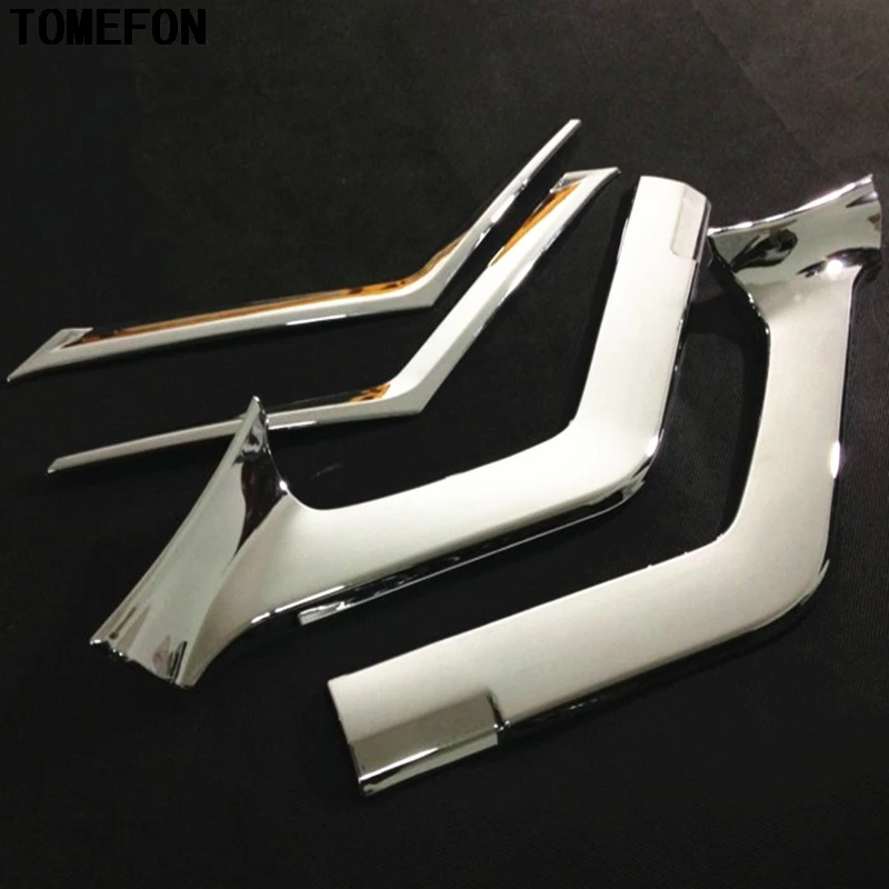 For Nissan X-Trail T32 Rogue 2014 2015 2016 ABS Chrome Front Bumper Grille Grill Cover Trim X Trail XTrail Car Styling 4pcs | Автомобили и