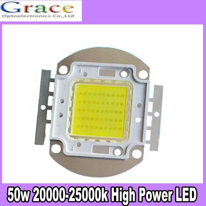 50 Вт LED высокой мощности SMD холодный белый 20000 25000k 30 36V для DIY 5500lm Бесплатная