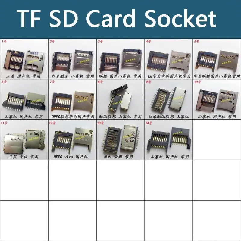 ПК ноутбук Панель планшет gps часы смартфон Внутренние 8/9/10pin флип слайдер Micro SD TF карт лоток держатель считывателя FPC