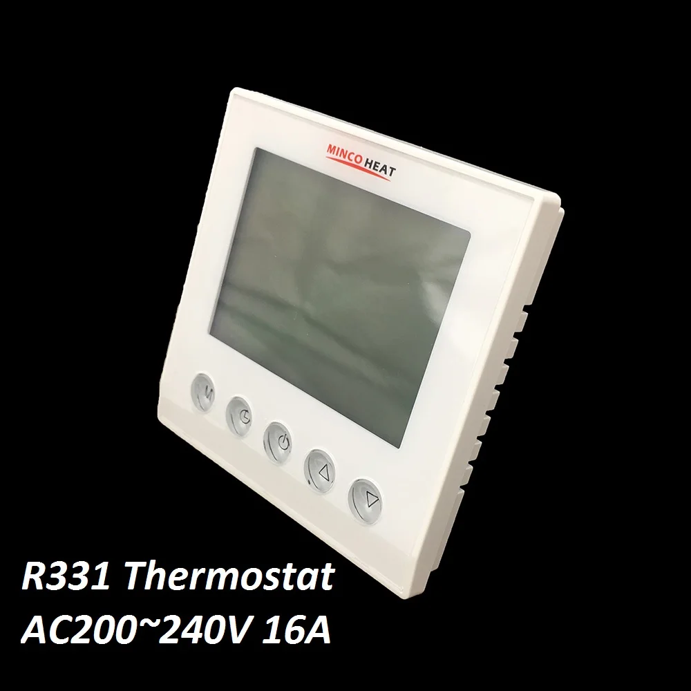 Цифровой регулятор температуры AC220V 16A с внутренним и внешним датчиком, комнатный термостат для подогрева пола