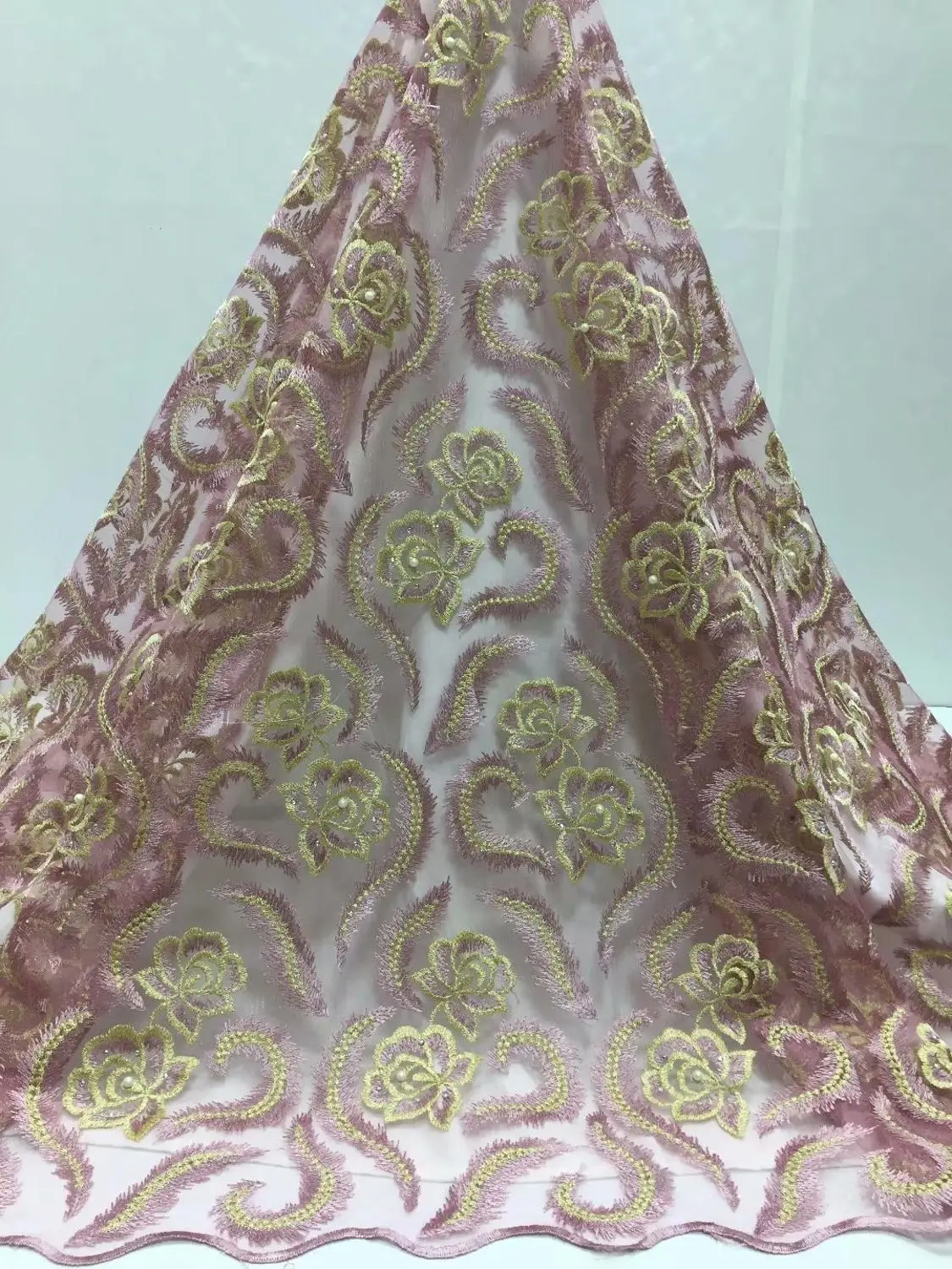 Новейшая африканская кружевная ткань 3D с луком высококачественное кружево