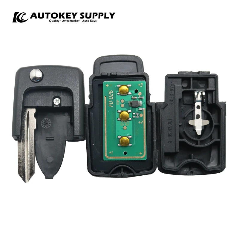 AKFDC408 34H AUTOKEYSUPPLY 3 кнопки дистанционного флипа ключа применяются в комплекте 433 МГц