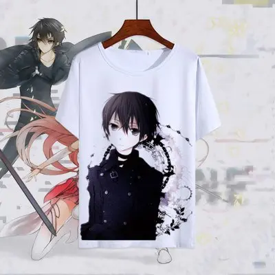 14 Обувь для вечеринки в Стиле косплей Sword Art Online футболка Юки Асуна футболки Для мужчин Для женщин топы с короткими рукавами SAO Kirito Kirigaya Kazuto забавные летние футболки - Цвет: 14