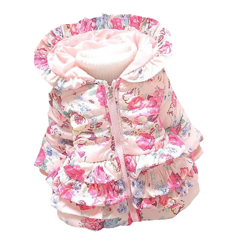 Зимнее теплое плотное пальто BibiCola хлопковая парка с капюшоном для маленьких