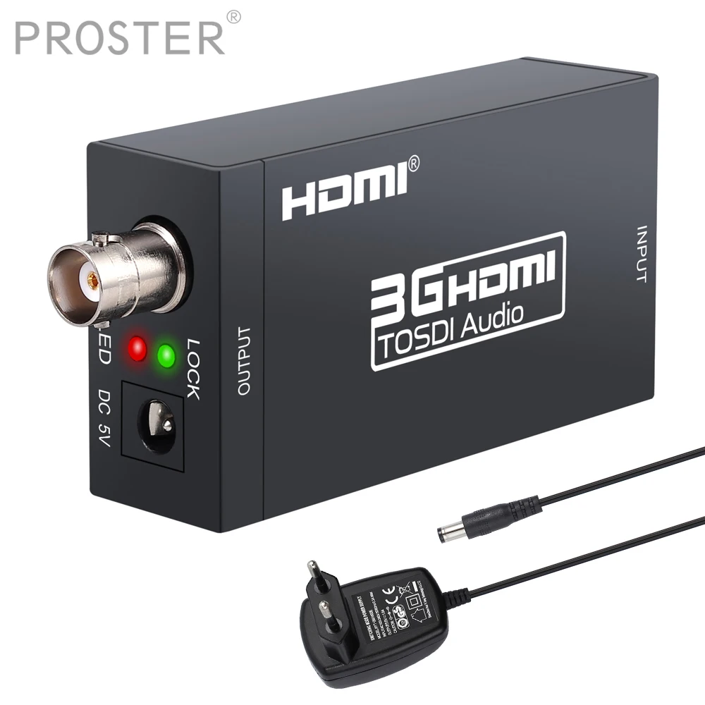 Prozor HDMI совместимый с SDI конвертер аудио видео совместим BNC SDI/HD SDI/3G адаптер