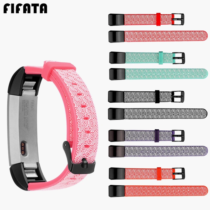 Силиконовый ремешок FIFATA Для Fitbit Alta сменный Браслет с облачным узором Аксессуары