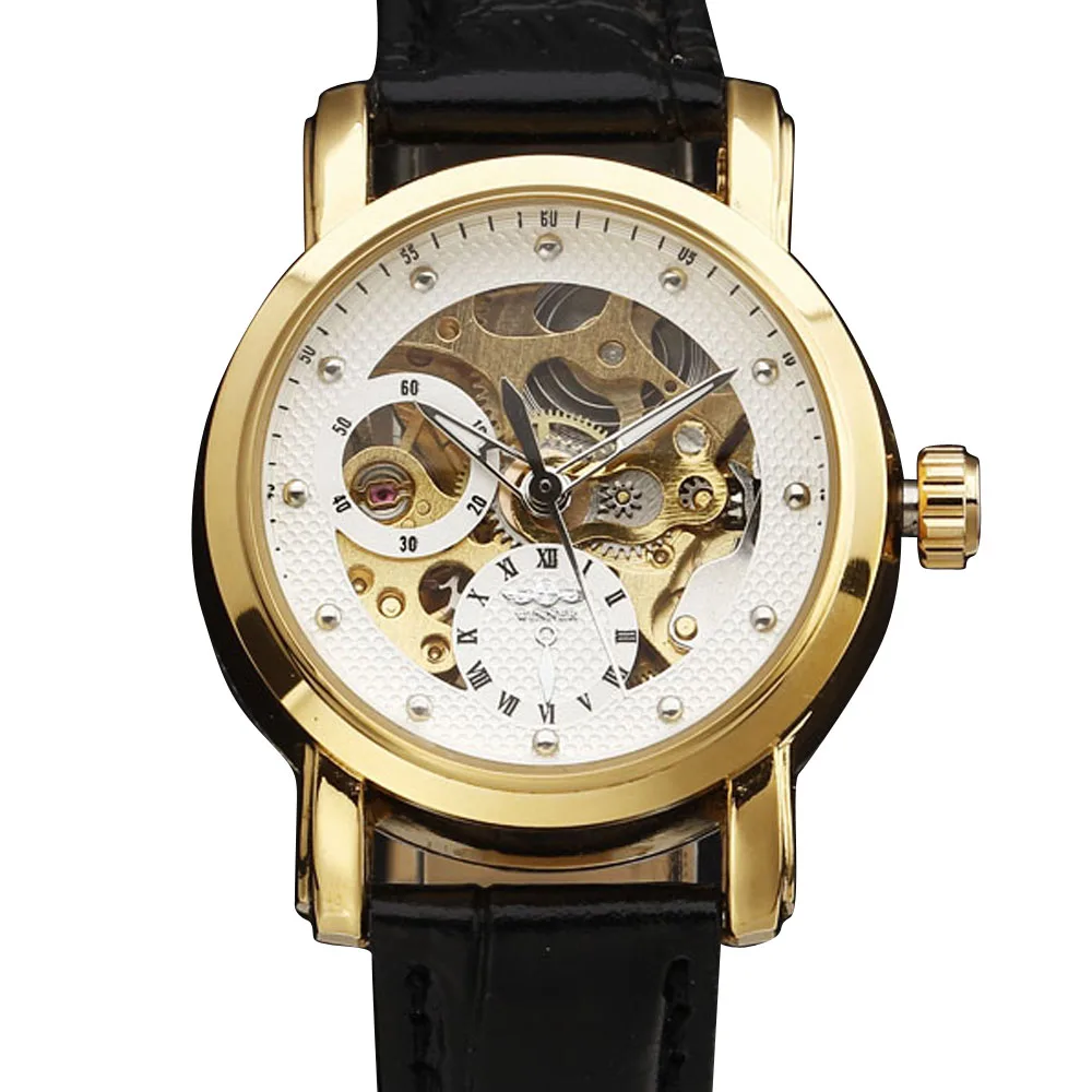 Топ бренд WINNER автоматические механические женские модные часы Классический