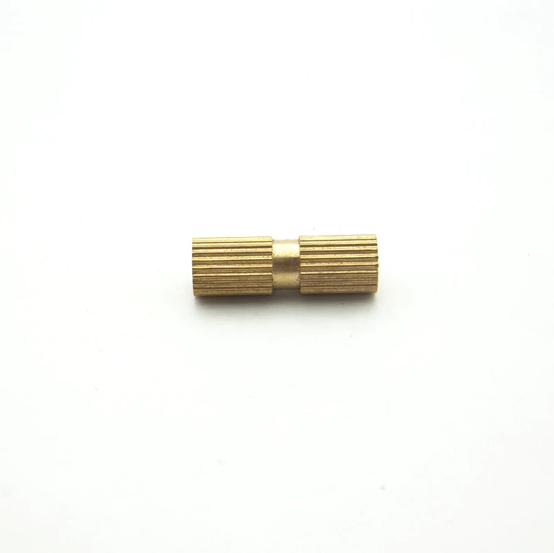 M4 Латунь Резьба Метрическая двойной проход вставить гайку с накаткой внедренной