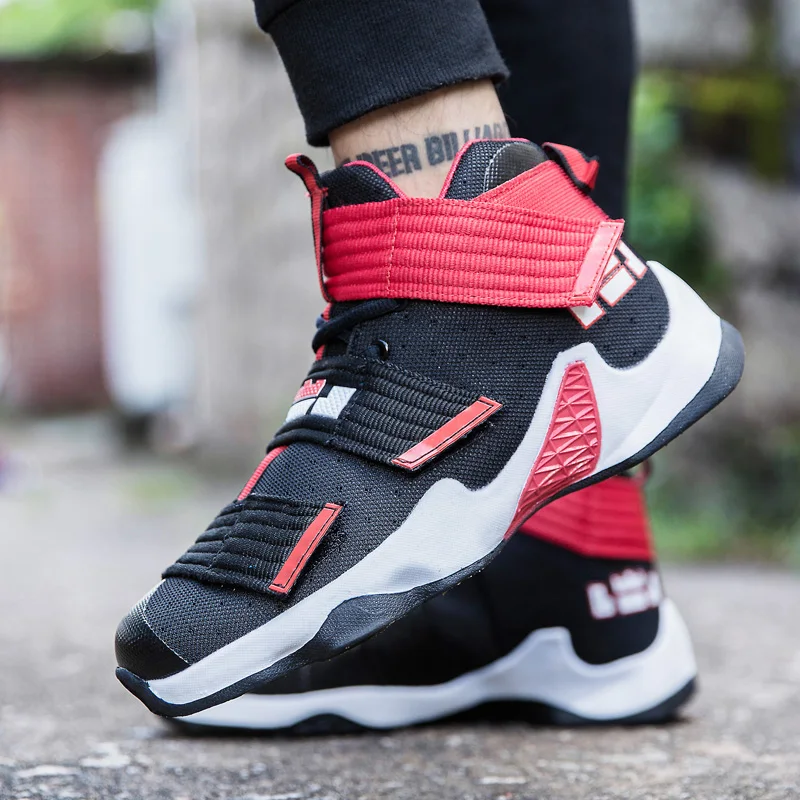 Новая брендовая Баскетбольная обувь для мужчин и женщин высокая Спортивная