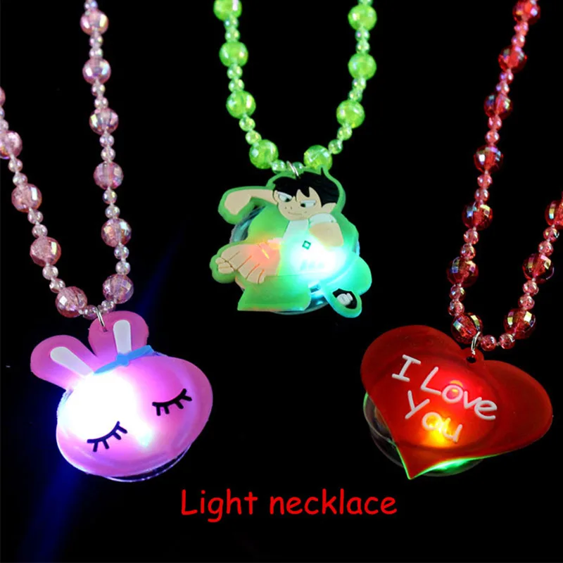 Детские игрушки аксессуары распродажа как горячие торты светящееся ожерелье