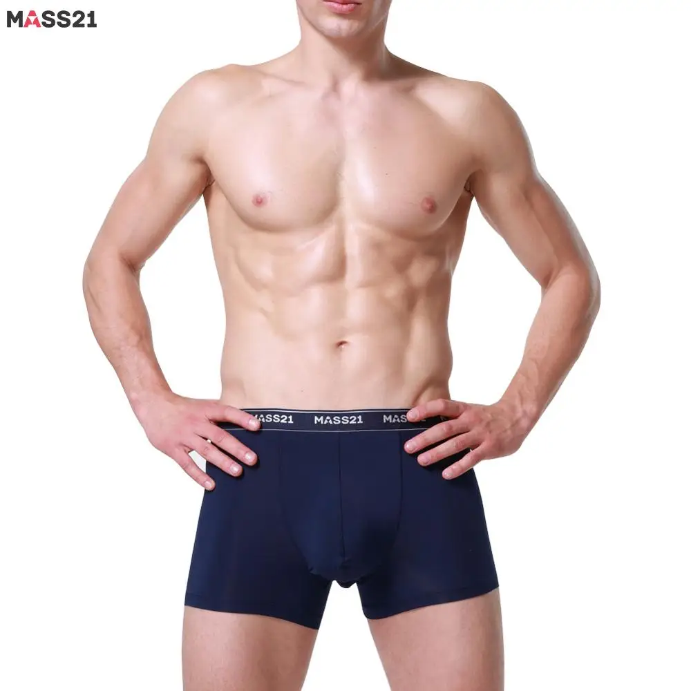 Мужские трусы боксеры MASS21 нижнее белье для мужчин Однотонные дышащие Calzoncillos