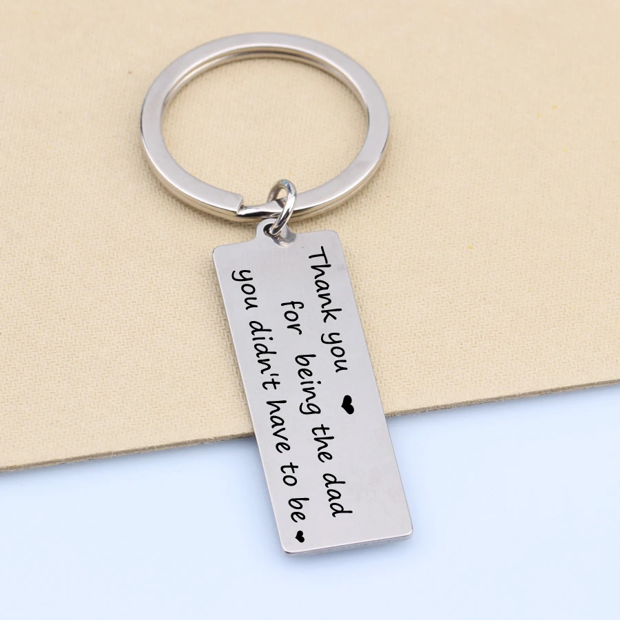 Гравированное сердце брелок спасибо за то что вы папа вам не нужно быть машинным