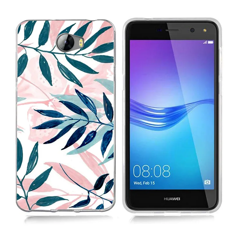 Чехол для телефона с цветами Huawei P9 Lite/P10 Lite Y5 ii Y5ii чехол/5A LYO-L21/Y6 II8 Прозрачный