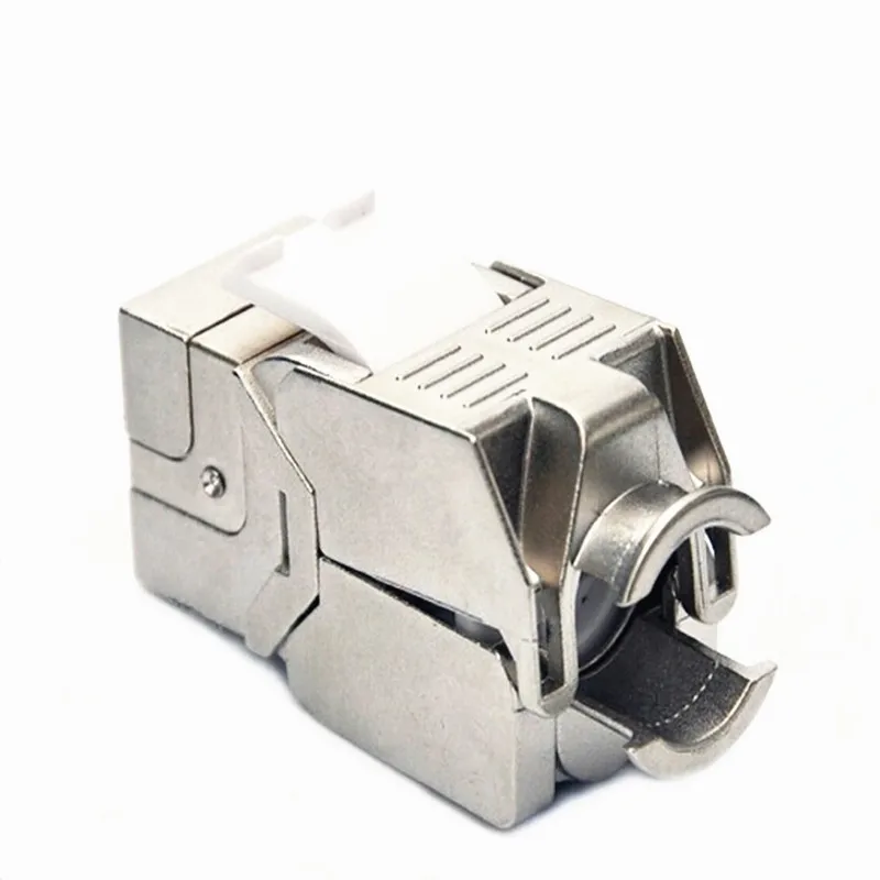 

Сетевой кабель CAT6A RJ45 STP Keystone Jack, разъем для модуля Ethernet из цинкового сплава Fluke, прошел патч-корд, кабельный адаптер