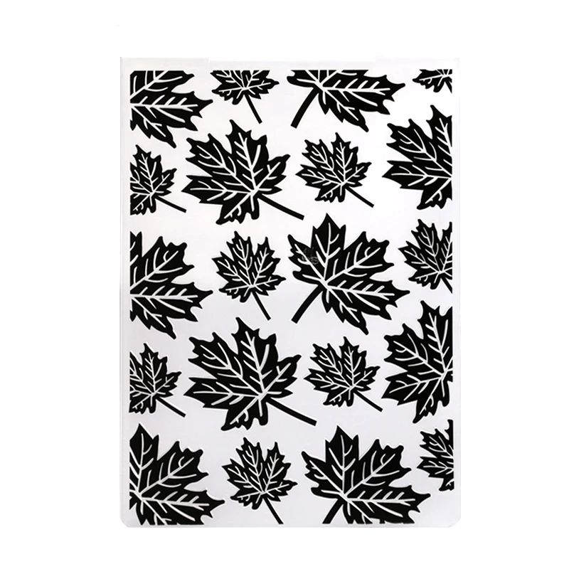 Кленовый лист пластиковые папки для тиснения карты шаблон DIY Скрапбукинг альбом