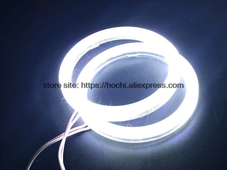 Для Volvo XC70 2008 2011 2012 COB Светодиодный дневной светильник Белый Halo Cob Led Ангельские Глазки кольцо без ошибок ультра яркий