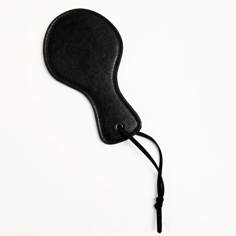 Секс бондаж черная кожа круглая маленькая ударная любовь весло шлепка Властелин