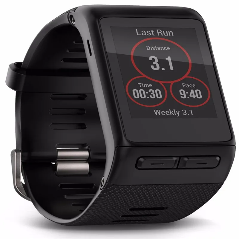Часы Garmin VivoActive HR с пульсометром черные стандартный размер 010 01605 03 для езды на
