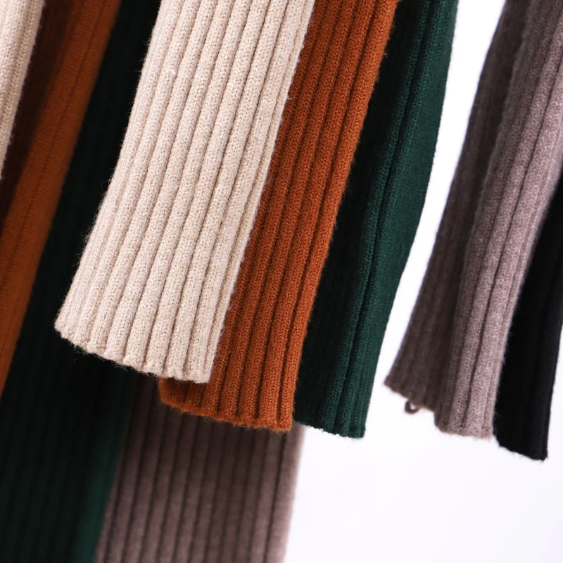 GIGOGOU Women Long Pullover Sweater Autumn Winter Thick Warm Fashion Slim Female Jumper | Женская одежда