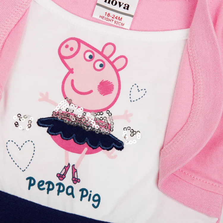Nova Kids 5Piece/Lot2014 New Summer Peppa Pig Baby Girl H4371 Wear Cotton Floral Causal Dresses | Детская одежда и обувь