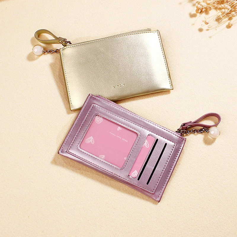 2019 монета перламутровый маленький кошелек кожаный женский роскошный бренд Мини