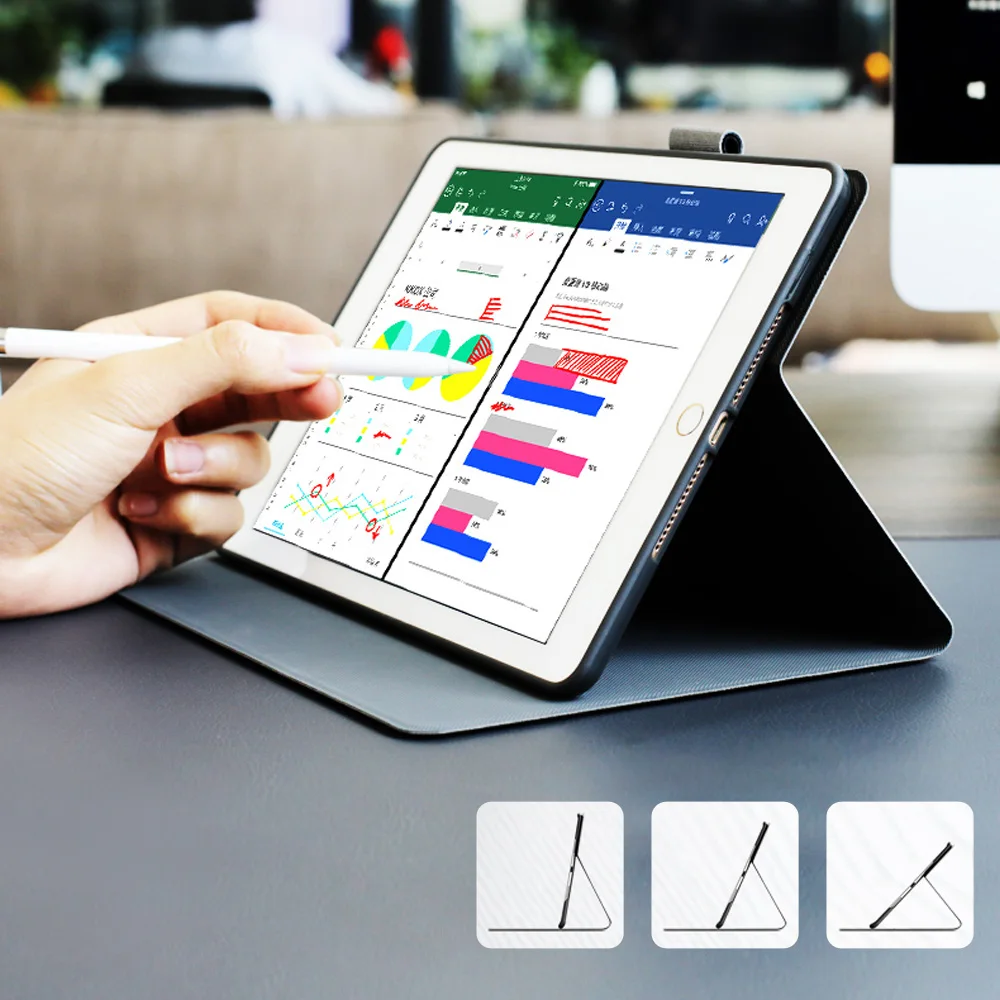 Смарт чехол для iPad Air Pro 10 5 дюйма с узором оленя из ПУ кожи держателем