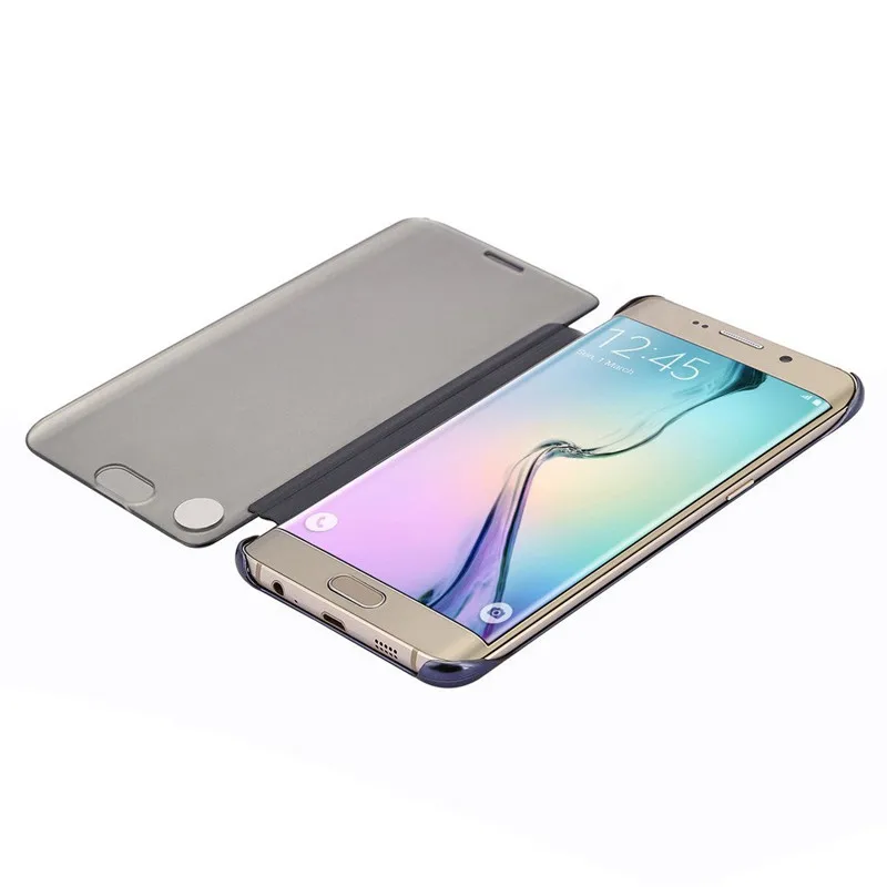 Mirror Smart View Flip Case Cover for Samsung Galaxy S6 S7 Edge Plus Note 4 5 C5 C7 J3 J5 J7 Window Luxury Full Protector New | Мобильные