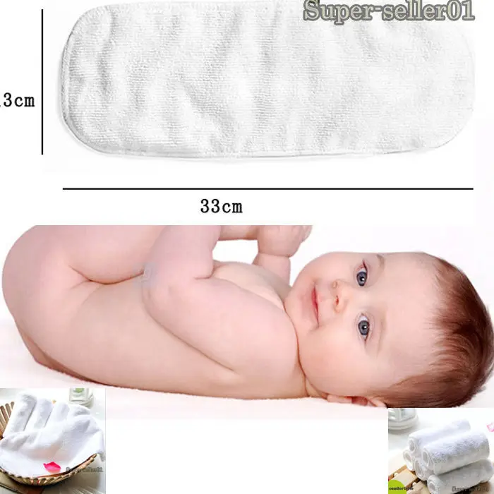 

Portable Baby Diaper Washable Cloth Reusable Nappies Inserts Microfiber Cotton Diapers for Newborns Nappy Liners Insert Changing