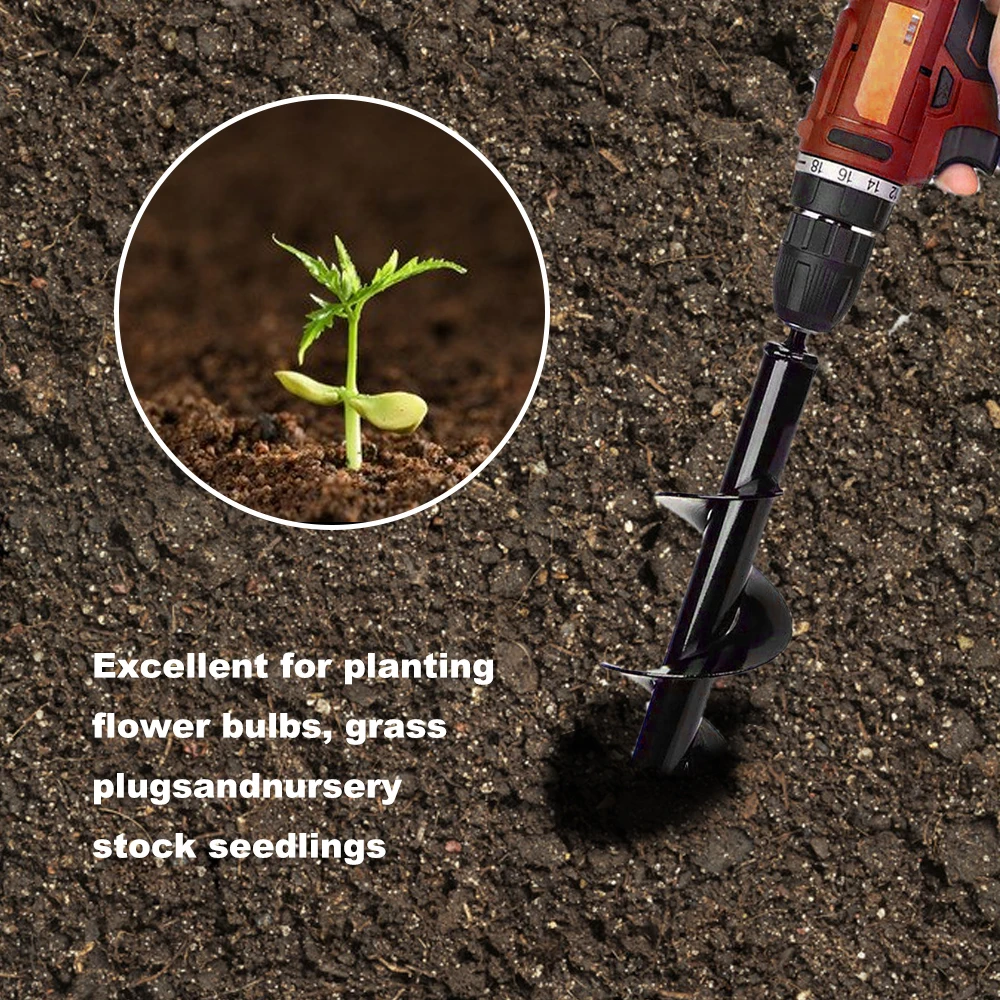 Садовый Бур спиральное сверло инструмент для цветочного плантатора буровой шнек