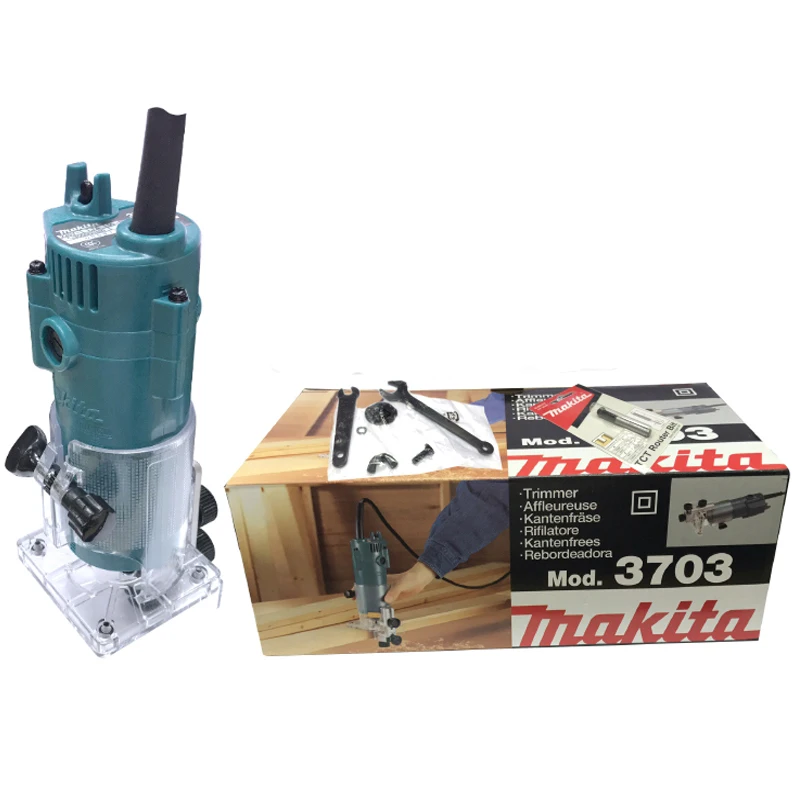 Электрический обрезной станок Makita 3703 резьба по дереву и фрезерный ручной