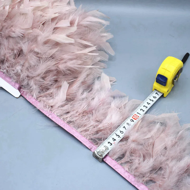 2 м пушистая Красивая лента из перьев индейки кисточка перо s для карнавального
