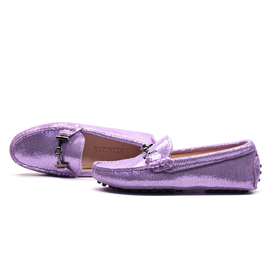 Для женщин натуральная кожа Лоферы 2018 дизайнер обуви для дышащие Мокасины без