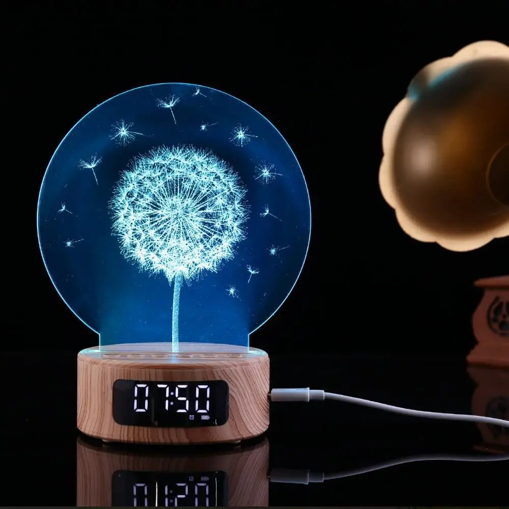 Хит, новинка, Bluetooth, будильник, проекция, аудио, галактика, 3D, Ночной светильник, красочные цифровые настольные деревянные часы, гаджеты, электронные