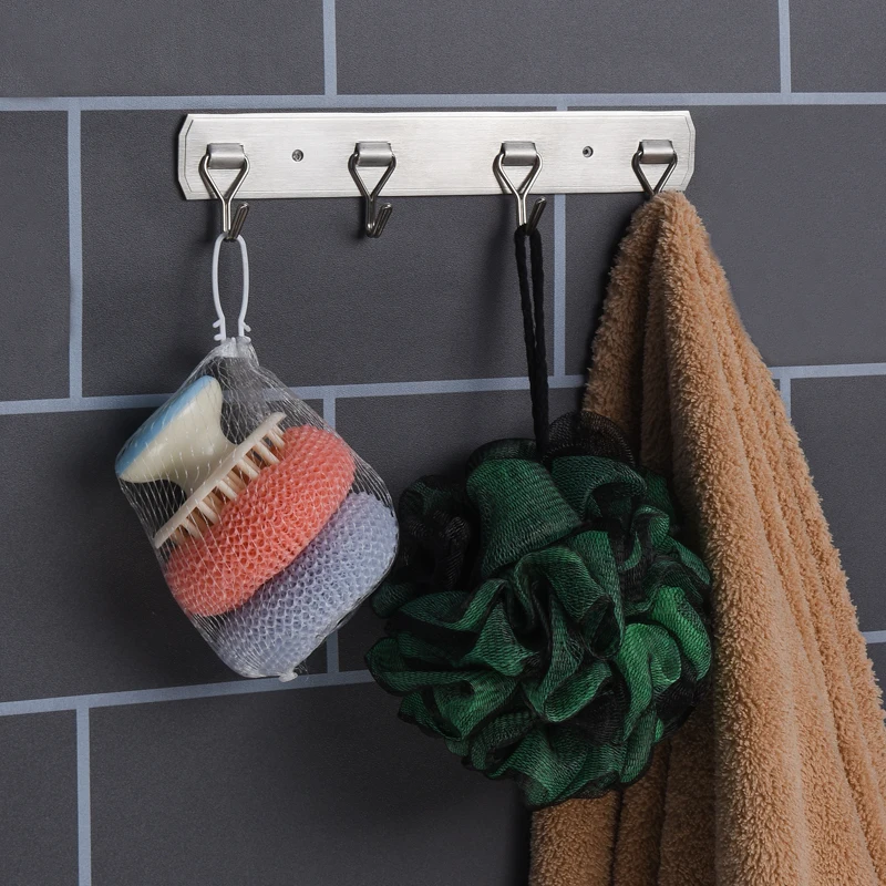 Настенный крючок для халата из нержавеющей стали 304 винты ванной комнаты