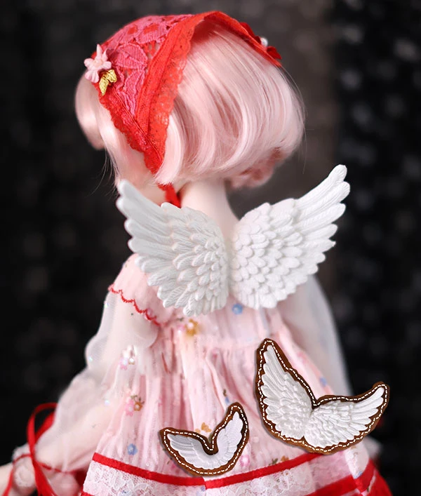 D01-P250 children handmade toy 1/3 1/4 uncle Doll Accessories BJD/SD doll Photo props plastic angel wings 1pcs | Игрушки и хобби