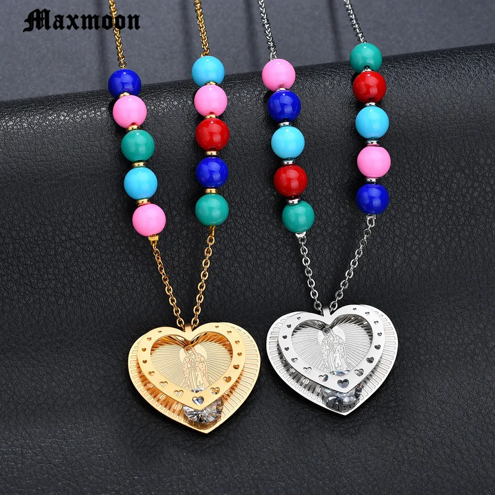 Цепочка Maxmoon с подвеской Дева Мария для женщин/девушек ювелирные изделия