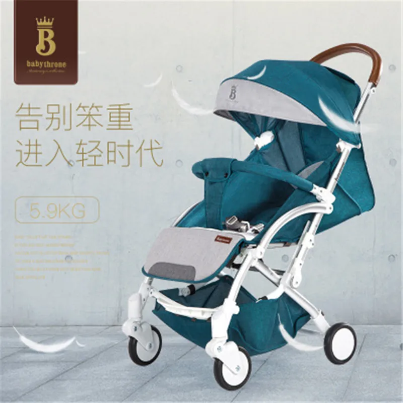 

Babythrone Light weight Baby Stroller Fold Portabl Traveling Baby Carriage Infant Buggy Umbrella Pram